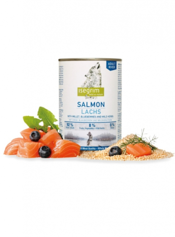 Hrana umeda - Conserva Isegrim Dog Adult - Salmon 400 gr