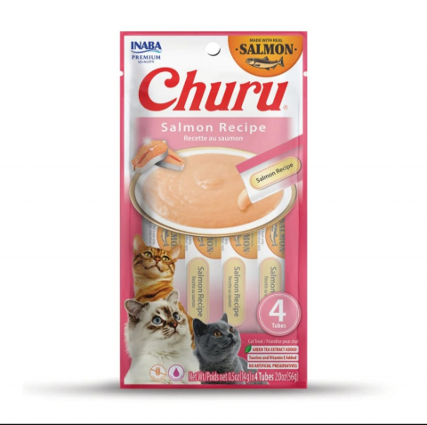 Recompense pisici - EU681 Churu Recompensa Cremoasa Reteta cu Somon