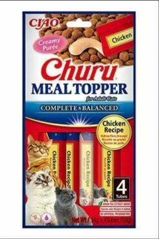 Recompense pisici - EU903 Churu Meal Topper Recompensa Cremoasa Reteta Pui 4 buc