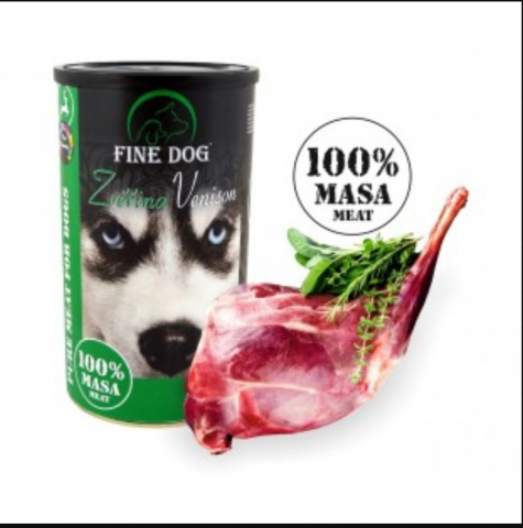 Hrana umeda - Hrana umeda pentru caini Fine Dog Vanat 1200gr