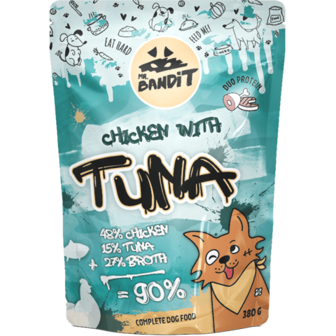 Hrana umeda - Hrana umeda pentru caini Mr. Bandit - Pui si Ton