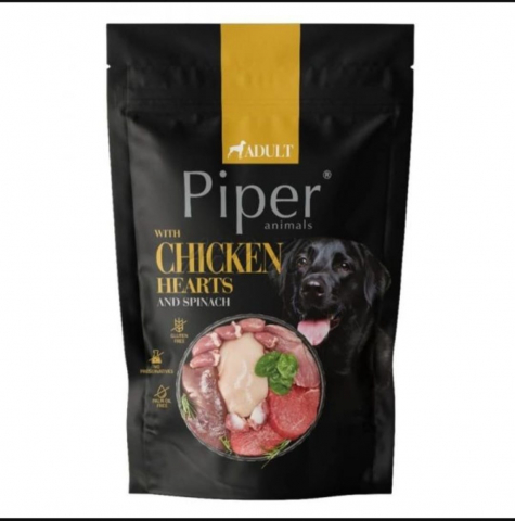 Hrana umeda - Hrana umeda pentru caini Piper Inimia de pui si Spanac