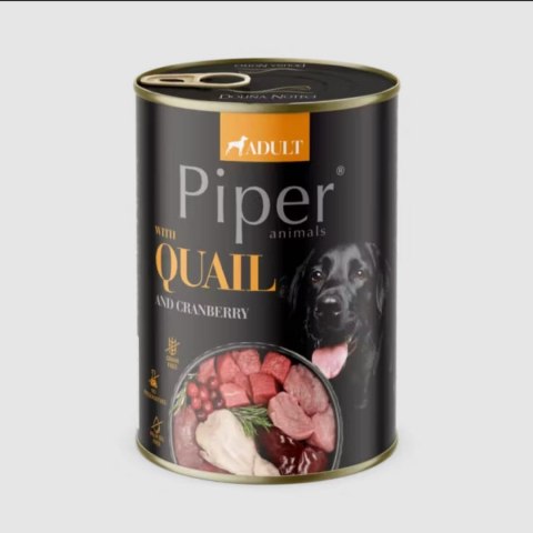 Hrana umeda - Hrana umeda pentru caini Piper Prepelita si Merisoare