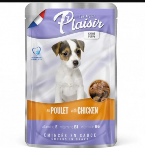 Hrana umeda - Hrana umeda pentru caini Plaisir - puppy pui 100g