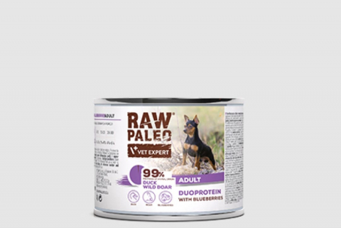 Hrana umeda - Hrana umeda pentru caini Raw Paleo DP Rata&Mistret 200g