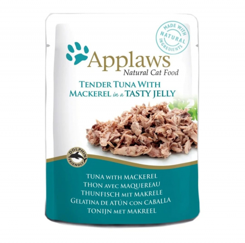 Hrana umeda - Hrana umeda pentru pisici Applaws File de Ton si Macrou 70g