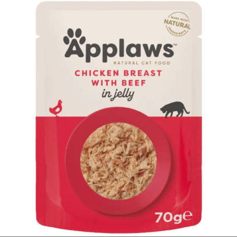 Pisici - Hrana umeda pentru pisici Applaws Piept de pui-vita in aspic 70g