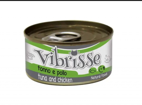 Hrana umeda - A1018777 Hrana umeda pentru pisici Croci Vibrisse - Ton si pui 70g