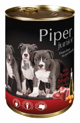 Hrana umeda - Hrana umeda Piper Junior, Inima de Vita si Morcovi, 400 g