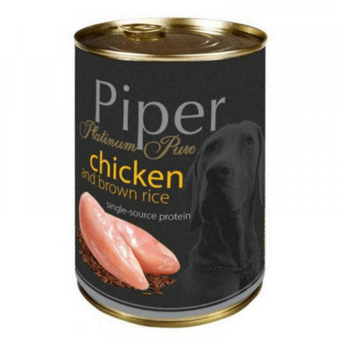 Hrana umeda - Hrana umeda Piper Platinum Pure, Pui si Orez brun