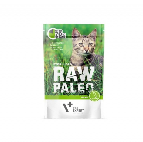 Hrana umeda - Hrana umeda pisici Raw Paleo Sterilizat Vanat 100g