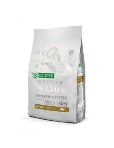 Hrana Uscata - Hrană uscată Nature's Protection White Dogs Adult Miel 10kg pentru câini de talie mică cu blană albă