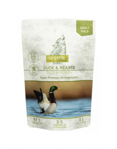 Hrana umeda - Isegrim Dog Adult - Duck & Hearts 410 gr