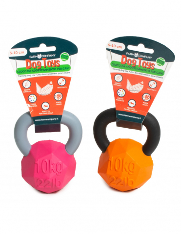 Jucarii - Jucarie Cauciuc Kettlebell Cu Maner Nylon S