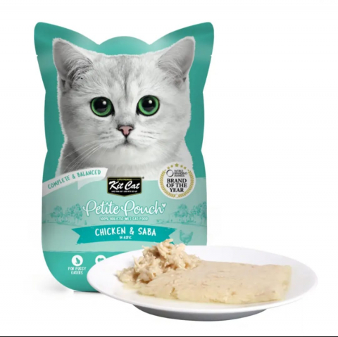 Pisici - Hrana Umeda pentru pisici Kit Cat Petite Pouch Pui&Saba 70g