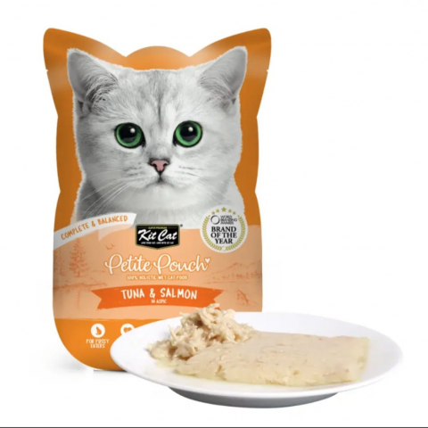 Hrana umeda - Hrana Umeda pentru pisici Kit Cat Petite Pouch Ton&Somon 70g
