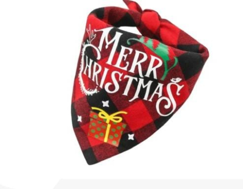 Accesorii - L-ABI2484 Farm Company  Bandana XMAS 64*44*44cm