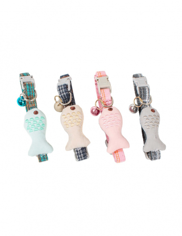 L-NGA169 Farm Company Zgarda Pisica cu accesoriu tip peste [1]