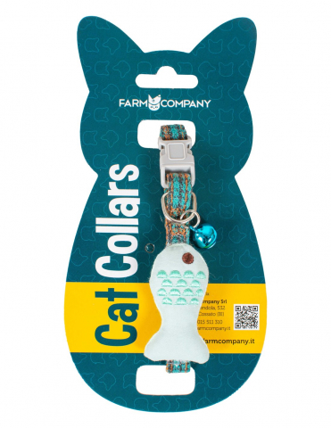 Accesorii - L-NGA169 Farm Company Zgarda Pisica cu accesoriu tip peste
