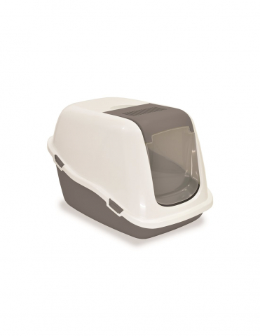Litiere si Asternut - Litiera acoperita cu filtru 57 X 39 X 41 cm Gri