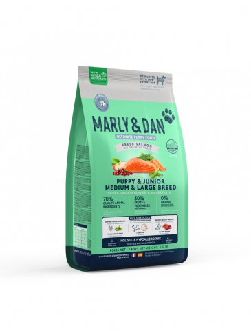 Marly&Dan - Marly&Dan Hrana uscata pentru Caini Medium&Large Puppy 3kg