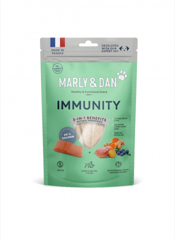 Recompense caini - Marly&Dan Jerky Immunity Recompense pentru Caini 80g
