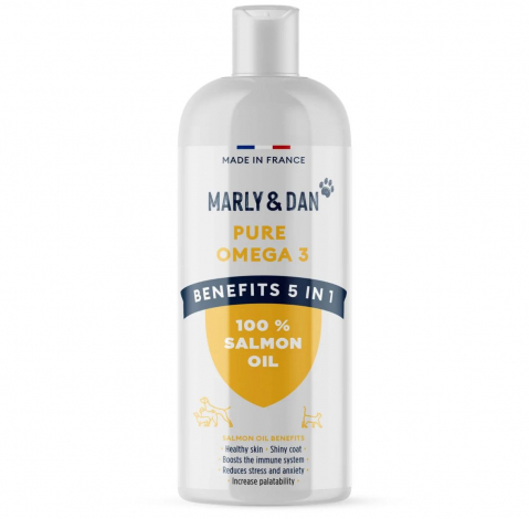 Suplimente - Marly&Dan Ulei de Somon Pure Omega 3 - pentru caini si pisici  250ml