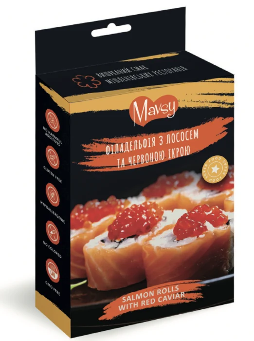 Caini - Mavsy Fine Dining - Rulouri de Somon cu Caviar Rosu 100g