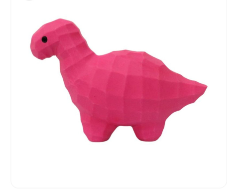 Caini - Misoko Jucarie Latex Dinozaur Pink 21.5CM