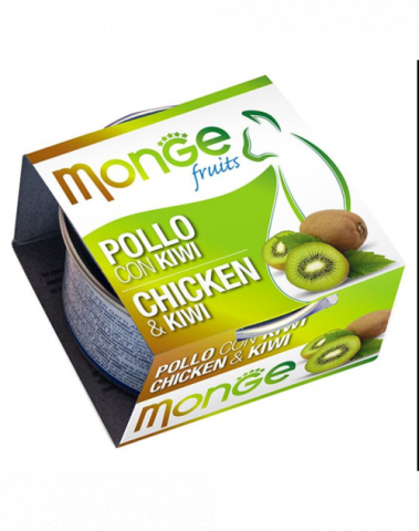 Hrana umeda - Monge Cat Conserva Fruit Pui / Kiwi 80g