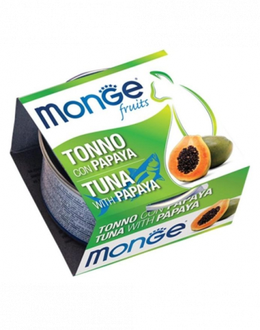 Hrana umeda - Monge Cat Conserva Fruit Ton / Papaya 80g