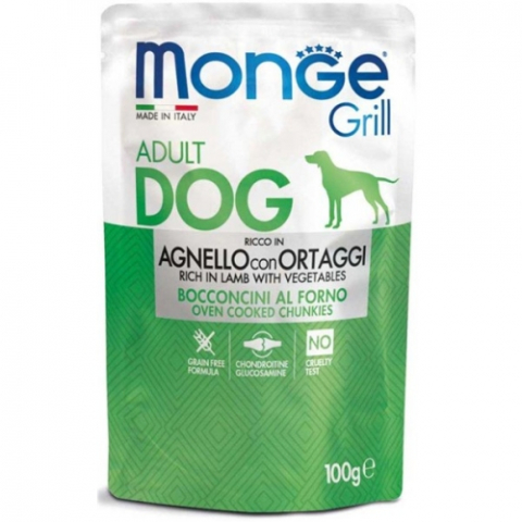 Hrana umeda - Monge Dog Plic Grill Adult Miel 100g