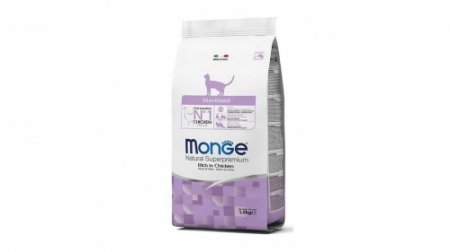 Hrana uscata - Monge Natural Superpremium Sterilised, pui 1.5 kg