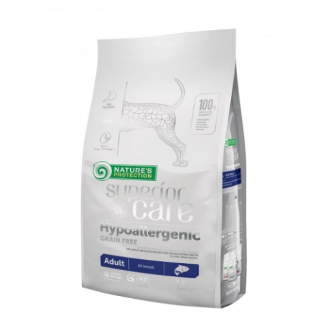 Hrana Uscata - Hrană uscată Nature's Protection Hypoallergenic Somon 10kg pentru câini adulți cu alergii alimentare