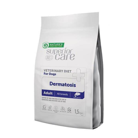 Diete veterinare - NATURES PROTECTION Superior Care Veterinary Diet Dermatosis Salmon Adult All Breeds 1,5kg