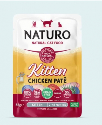 Pisici - Naturo Kitten Cat Mousse cu Carne Pui 85g