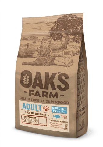 Oaks Farm - Oaks Farm GF Adult Peste Alb All Breed 12kg