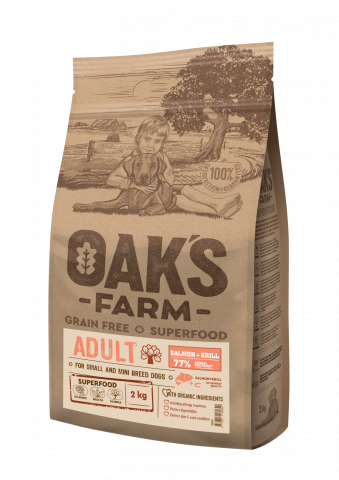 Oaks Farm - Oaks Farm GF Mini Adult Somon Cu Krill