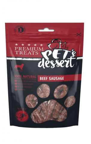 Recompense caini - Pet's Desert Dog Beef Sausage 80g
