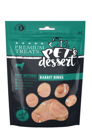 Recompense caini - Pet's Desert Dog Rabbit Rings 80g