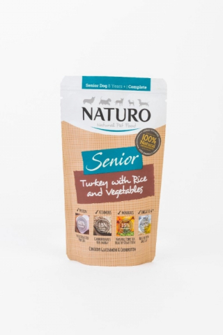 Hrana umeda - Plic Naturo Dog Senior Curcan si  Orez 150G