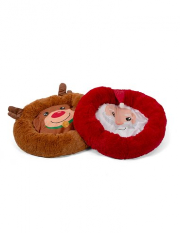 Custi si Genti de Transport - R-LST745 Farm Company Patut din plush cu model de Craciun 55*45 CM