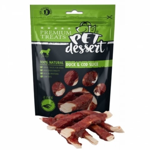 Recompense caini - Recompense Pet's Dessert Duck & Cod Slice 80 g