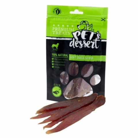 Recompense caini - Recompense Pet's Dessert Soft Duck Strip, 80 g
