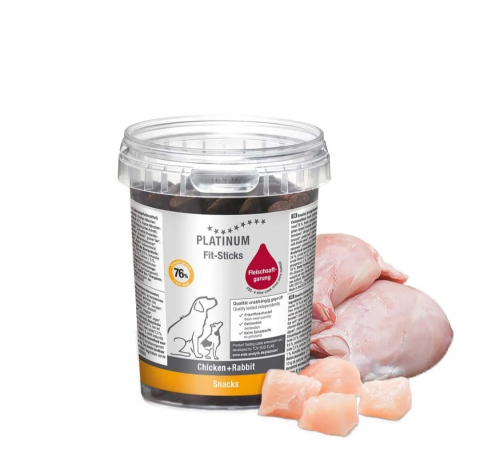 Recompense caini - Recompense Platinum Fit-Sticks Pui si Iepure 300g