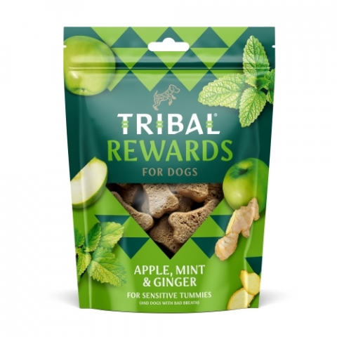 Recompense caini - Recompense Biscuiti Tribal Rewards Apple, Mint & Ginger 125g