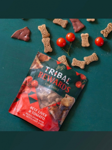 Recompense Biscuiti Tribal Rewards Beef Liver & Tomato 125g [1]
