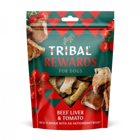 Recompense caini - Recompense Biscuiti Tribal Rewards Beef Liver & Tomato 125g