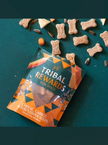 Recompense Biscuiti  Tribal Rewards Cheese, Carrot & Sunflower Seeds 125g [1]