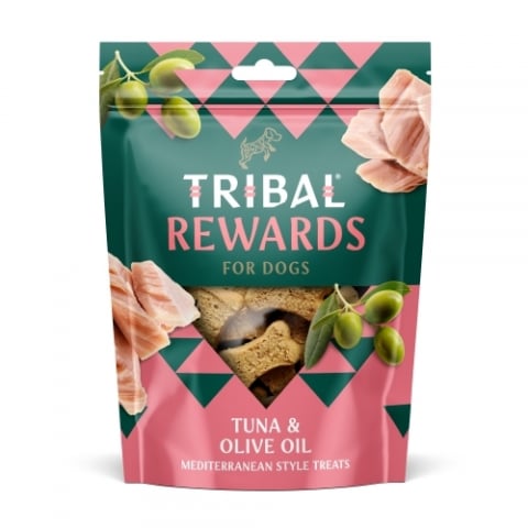 Recompense caini - Recompense Biscuiti Tribal Rewards Tuna & Olive Oil 125g